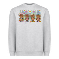 Heather Grey easter day baby highland cow Heavyweight Sweatshirt - MaliasSmallBusiness