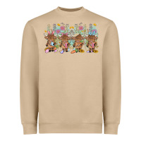 Mushroom easter day baby highland cow Heavyweight Sweatshirt - MaliasSmallBusiness