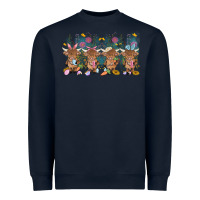 Navy easter day baby highland cow Heavyweight Sweatshirt - MaliasSmallBusiness