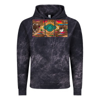 Cloud Black western gemstone and leopard with serape licanse plate Vintage Hoodie - Artiststas