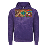 Cloud Purple western gemstone and leopard with serape licanse plate Vintage Hoodie - Artiststas