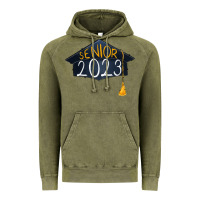 Vintage Olive Senior 2023 graduation png sublimation design down Vintage Hoodie - RanaPortraitStore