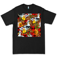 Black christmas leopard duck Premium Tee - FaDigitalArtStudio
