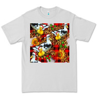 Dove Grey christmas leopard duck Premium Tee - FaDigitalArtStudio