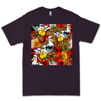 Plum christmas leopard duck Premium Tee - FaDigitalArtStudio