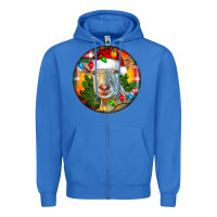 True Royal Saanen Goat Christmas Zipper Hoodie - LillyAllenDesigns