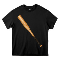 Black wooden softball bat Heavy Core Tee - FaDigitalArtStudio