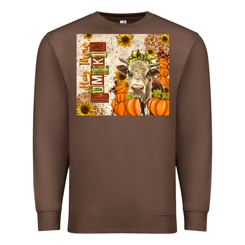 Fall Hay There Pumpkin Premium Sweatshirt by texasbilliewilder | Teevron