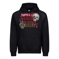 Black Valentine's Day roses are red i am going to bed Urban Hoodie - FaDigitalArtStudio