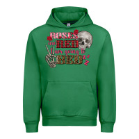 Emerald Valentine's Day roses are red i am going to bed Urban Hoodie - FaDigitalArtStudio