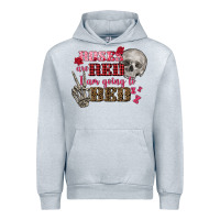 Heather Grey Valentine's Day roses are red i am going to bed Urban Hoodie - FaDigitalArtStudio