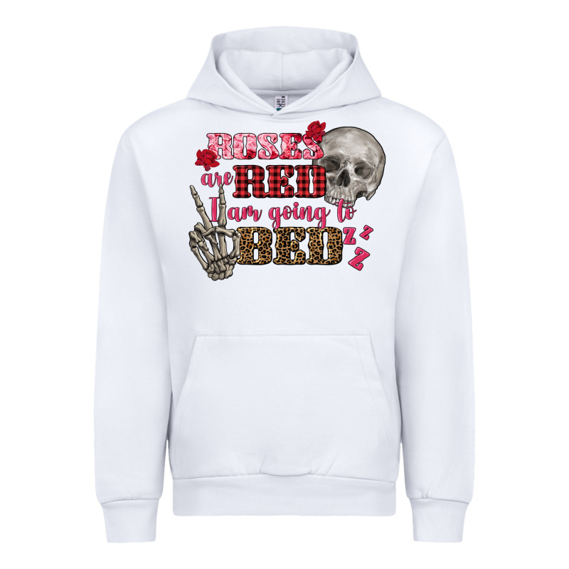 Valentine's Day Roses Are Red I Am Going To Bed Urban Hoodie by FaDigitalArtStudio | Teevron