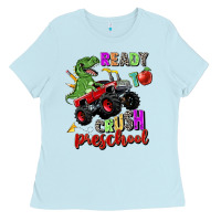 Baby Blue ready to crush preschool Ladies Tee - Zillion Design Studio