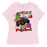 Bubblegum Pink ready to crush preschool Ladies Tee - Zillion Design Studio