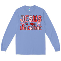 Colony Blue jesus is my valentine Long Sleeve Tee - MaliasSmallBusiness