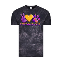 Cloud Black peace love dogs Vintage Tee - AdoDesignShop