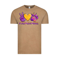Vintage Coffee peace love dogs Vintage Tee - AdoDesignShop