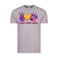 Vintage Zinc peace love dogs Vintage Tee - AdoDesignShop
