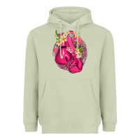 Matcha cancer boxing gloves with ribbon Heavyweight Hoodie - NancyCooperArtShop