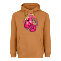 Meerkat cancer boxing gloves with ribbon Heavyweight Hoodie - NancyCooperArtShop