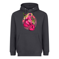 Smoke cancer boxing gloves with ribbon Heavyweight Hoodie - NancyCooperArtShop