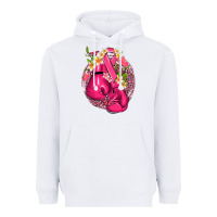 White cancer boxing gloves with ribbon Heavyweight Hoodie - NancyCooperArtShop