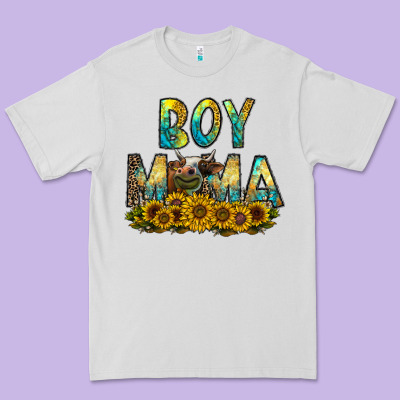 Boy Mama Premium Tee Designed By Cowhidedigitalart