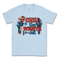 Dusty Blue chill the fourth out malia Classic Tee - MaliasSmallBusiness
