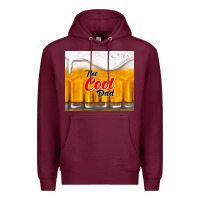 Burgundy the cool dad and beer Premium Hoodie - TumblerDesignByShophia