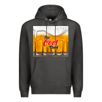 Charcoal Heather the cool dad and beer Premium Hoodie - TumblerDesignByShophia