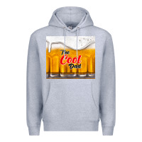 Heather Grey the cool dad and beer Premium Hoodie - TumblerDesignByShophia