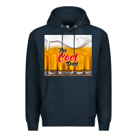 Navy the cool dad and beer Premium Hoodie - TumblerDesignByShophia
