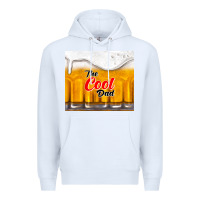 White the cool dad and beer Premium Hoodie - TumblerDesignByShophia