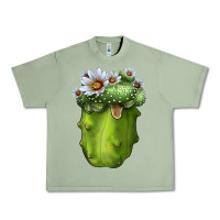 Oil Green blossfeldia cacti Urban Heavy Tee - LillyAllenDesigns