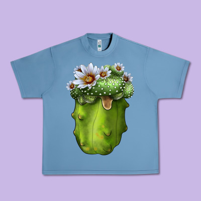 Blossfeldia Cacti Urban Heavy Tee Designed By Lillyallendesigns