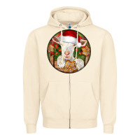Sandshell Baby Cashmere Goat Christmas Zipper Hoodie - LillyAllenDesigns
