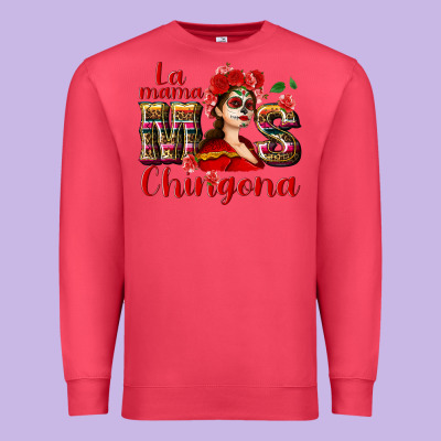 La Mama Mos Chingona Premium Sweatshirt Designed By Nancycooperartshop