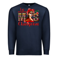 Navy La mama mos Chingona Premium Sweatshirt - NancyCooperArtShop