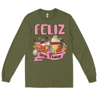 Army Green mexican new year Long Sleeve Tee - MaliasSmallBusiness