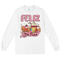 White mexican new year Long Sleeve Tee - MaliasSmallBusiness