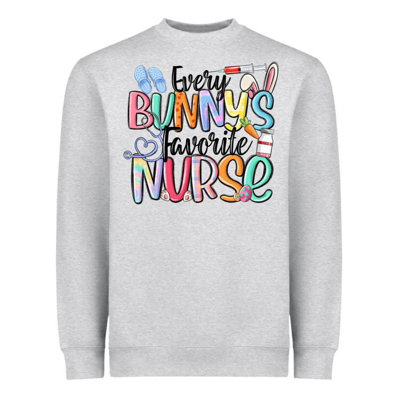 Every Bunny's Favorite Nurse Heavyweight Sweatshirt by MaliasSmallBusiness | Teevron