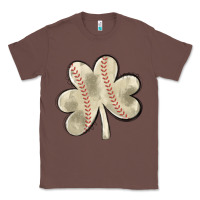 Chestnut baseball distressed shamrock Classic Tee - MaliasSmallBusiness