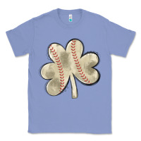 Colony Blue baseball distressed shamrock Classic Tee - MaliasSmallBusiness