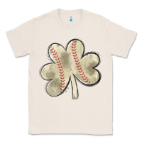 Natural baseball distressed shamrock Classic Tee - MaliasSmallBusiness