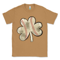 Toasted Coconut baseball distressed shamrock Classic Tee - MaliasSmallBusiness