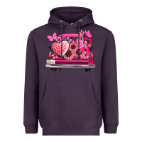 Plum cancer truck back view Heavyweight Hoodie - NancyCooperArtShop