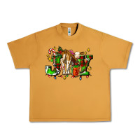 Peanut Butter joy with baby cow and christmas gifts mistletoe Urban Heavy Tee - AdoDesignShop