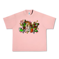 Salmon joy with baby cow and christmas gifts mistletoe Urban Heavy Tee - AdoDesignShop
