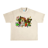 Sandshell joy with baby cow and christmas gifts mistletoe Urban Heavy Tee - AdoDesignShop