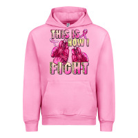 Fuchsia Pink This is how i fight Urban Hoodie - FaDigitalArtStudio